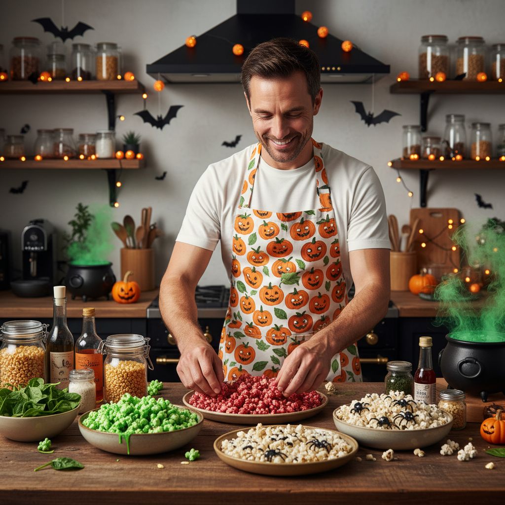 vegan halloween popcorn