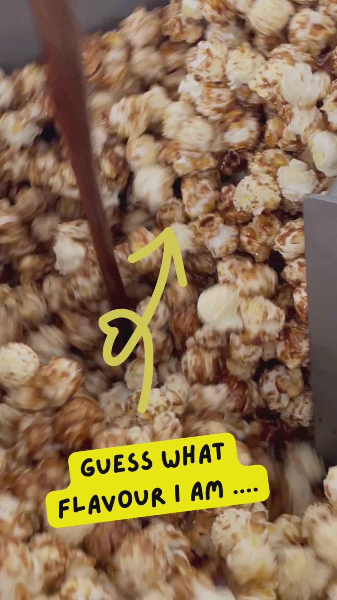 PopCornaa Vegan Gingerbread Popcorn being mixed