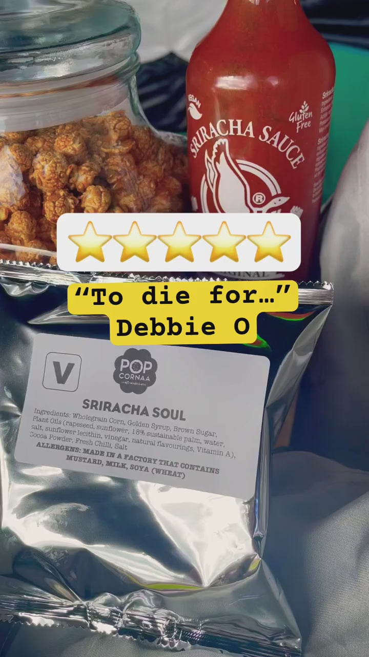 PopCornaa Vegan Sriracha Taste Review