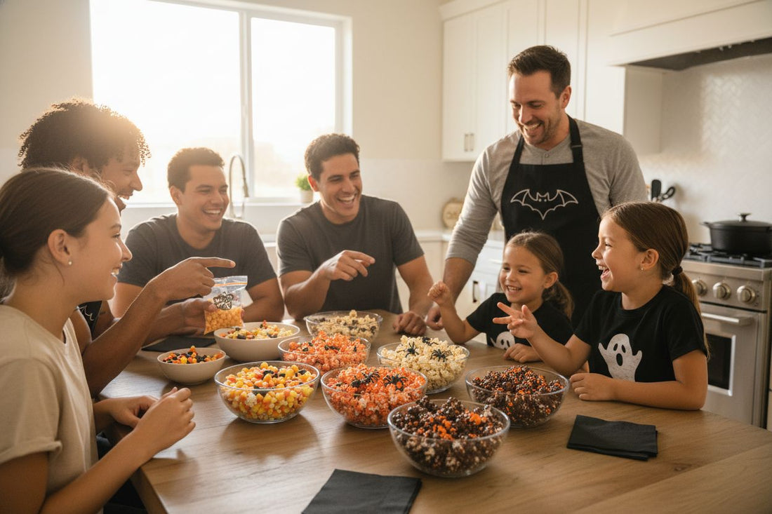 halloween popcorn snack