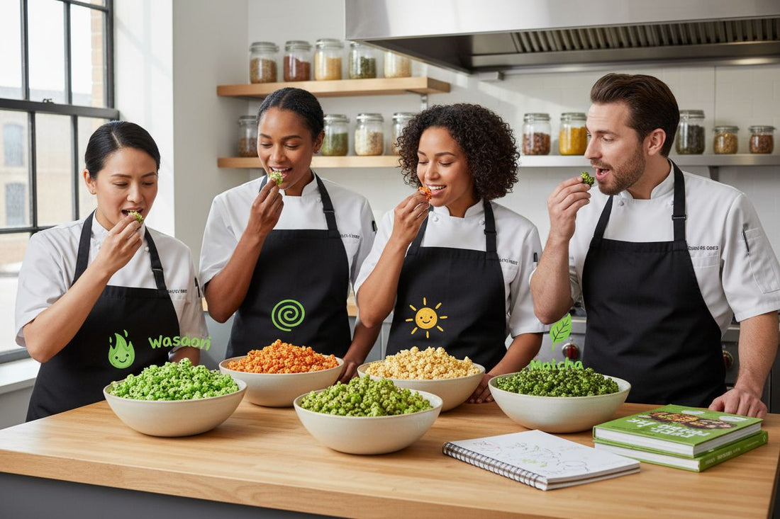 vegan popcorn tasting