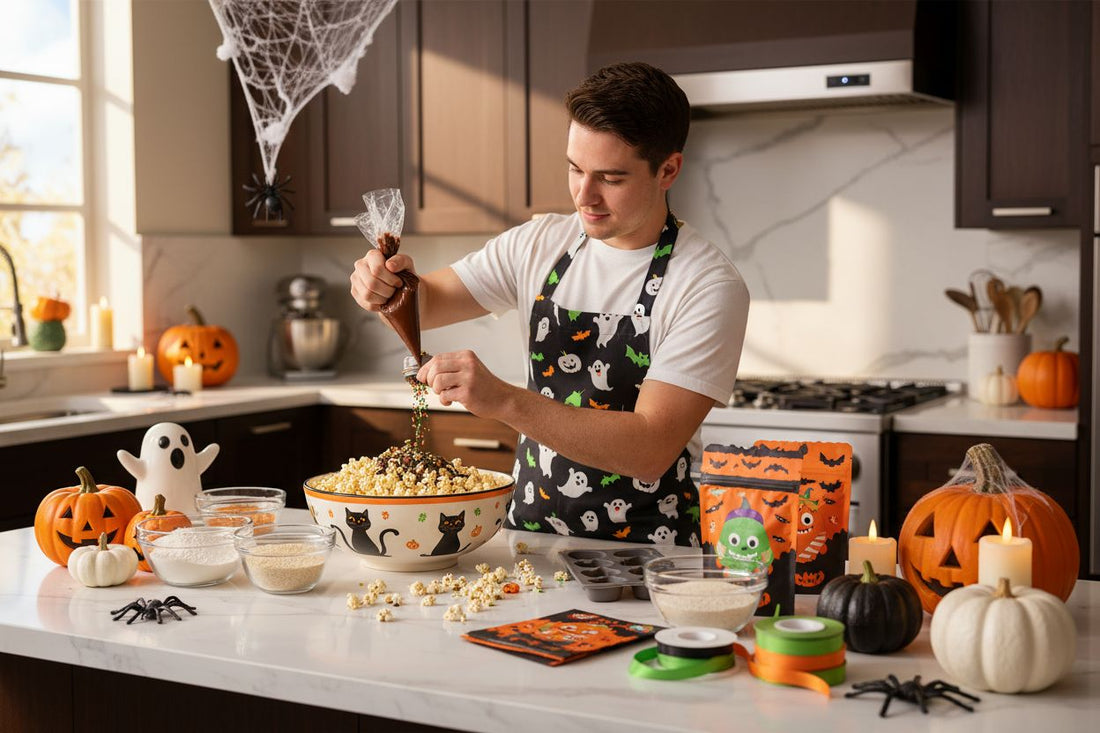 vegan halloween popcorn kitchen