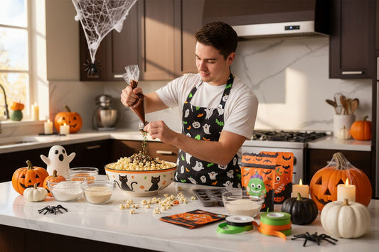 vegan halloween popcorn kitchen