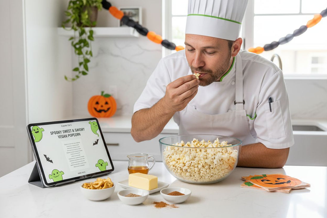 professional Halloween popcorn kitchen