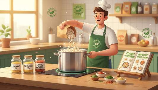 vegan popcorn preparation