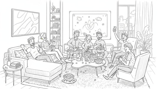 social popcorn sharing