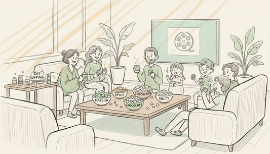 gourmet popcorn gathering