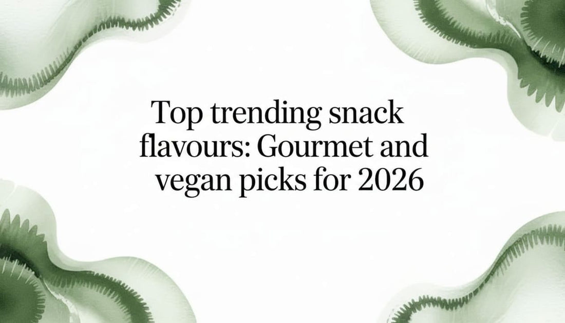 Decorative title card illustration for snack flavours article