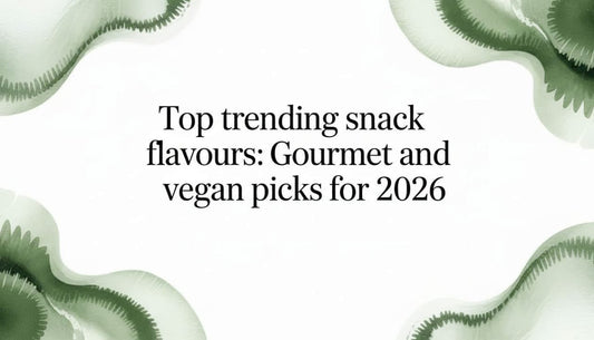 Decorative title card illustration for snack flavours article