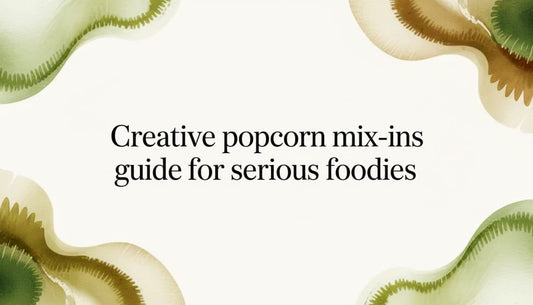 Decorative watercolor frame for popcorn mix-ins title