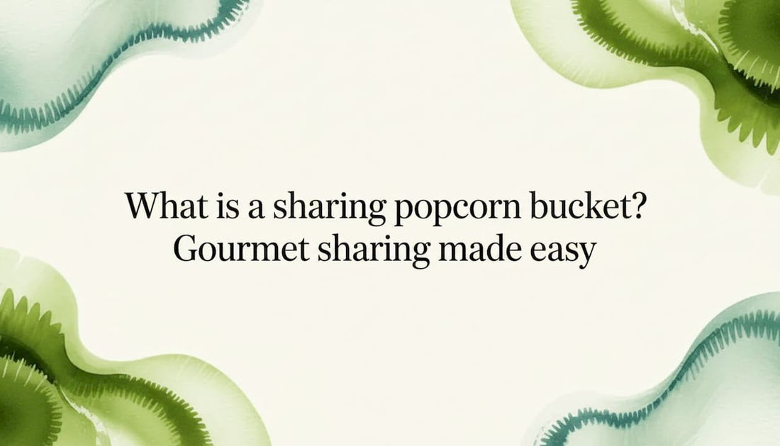 Decorative watercolor title card for popcorn article