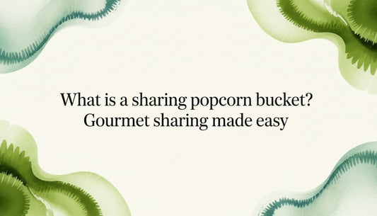 Decorative watercolor title card for popcorn article