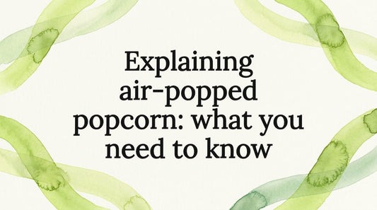 Decorative watercolor frame for popcorn article title