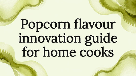 Editorial watercolor ribbon frame for popcorn blog title