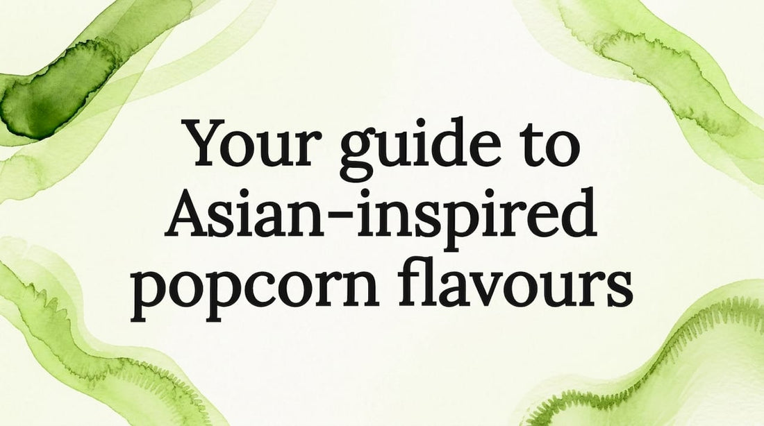 Decorative title card illustration with Asian-inspired ribbons