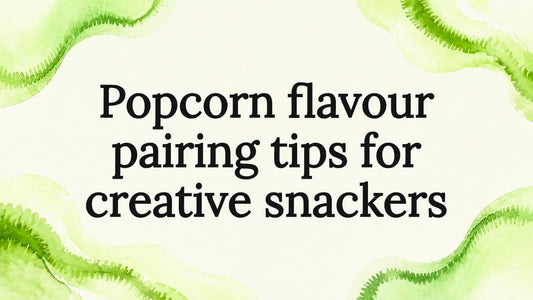 Decorative popcorn-themed title card frame