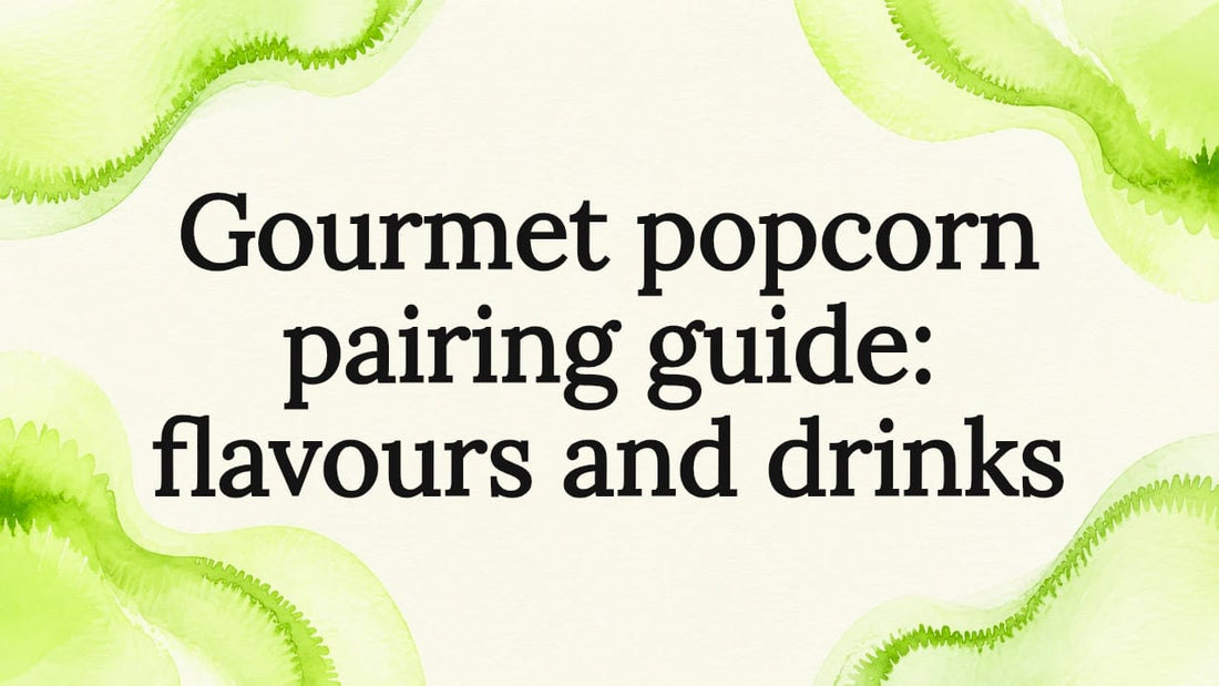Decorative infographic style popcorn title card background
