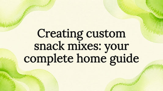 Decorative snack mix title card frame