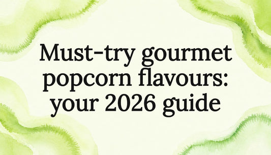 Decorative popcorn-themed title card illustration