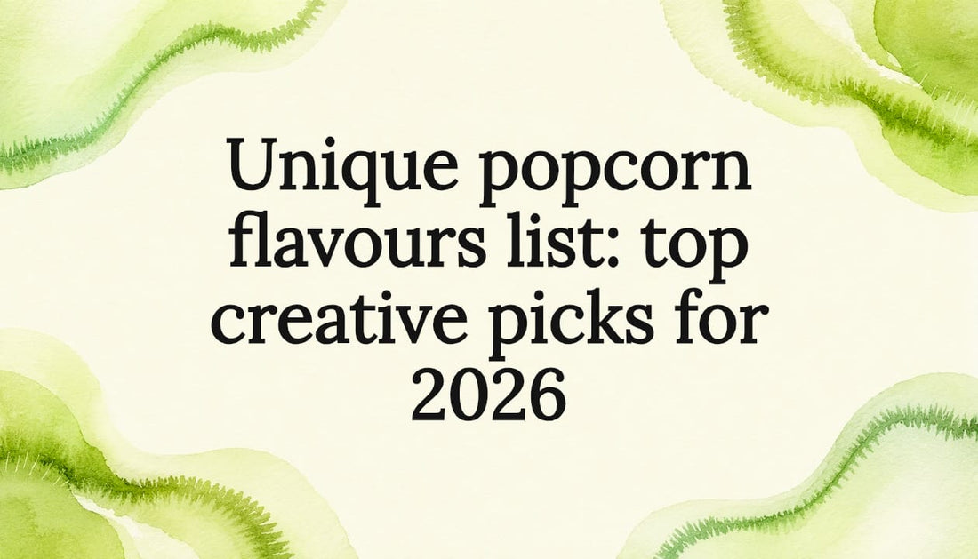 Decorative popcorn title card frame