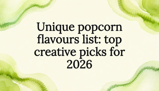 Decorative popcorn title card frame