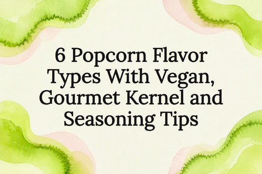 Decorative popcorn flavour title card