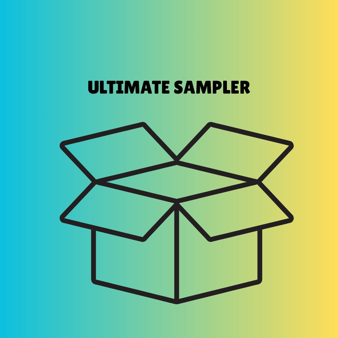 A beautifully curated Popcornaa Ultimate Sampler Box, featuring a mix of sweet and savoury vegan gourmet popcorn flavours.