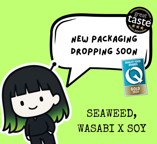 Seaweed, Wasabi x Soy Popcorn - 20g Asian Umami Vegan Snack