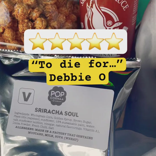 PopCornaa Vegan Sriracha Taste Review