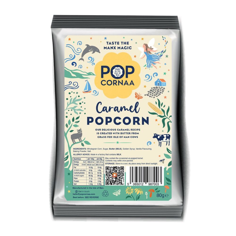 caramel individual popcorn bag